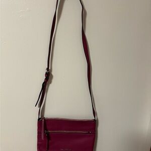 Dana Buchman  Deep Red Crossbody Bag